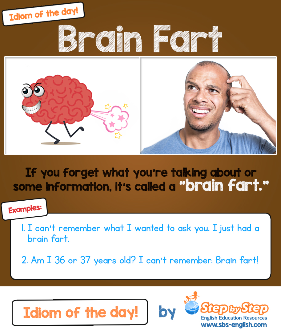 Brain Fart | Idioim of the Day Step by Step English