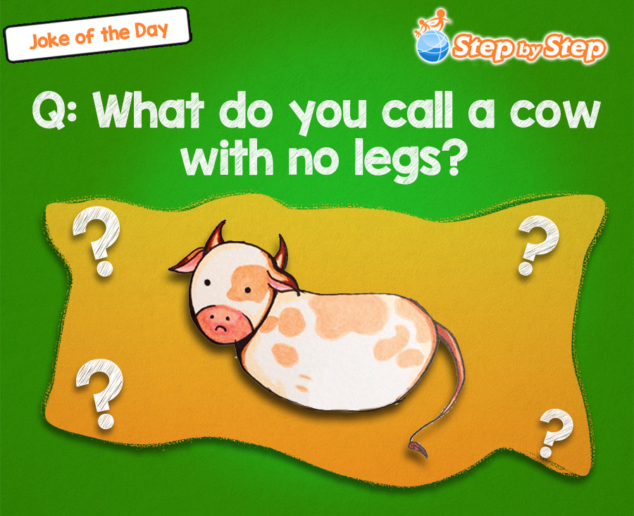 What Do You Call A Cow With No Legs Joke | ELS EFL Joke of the Day