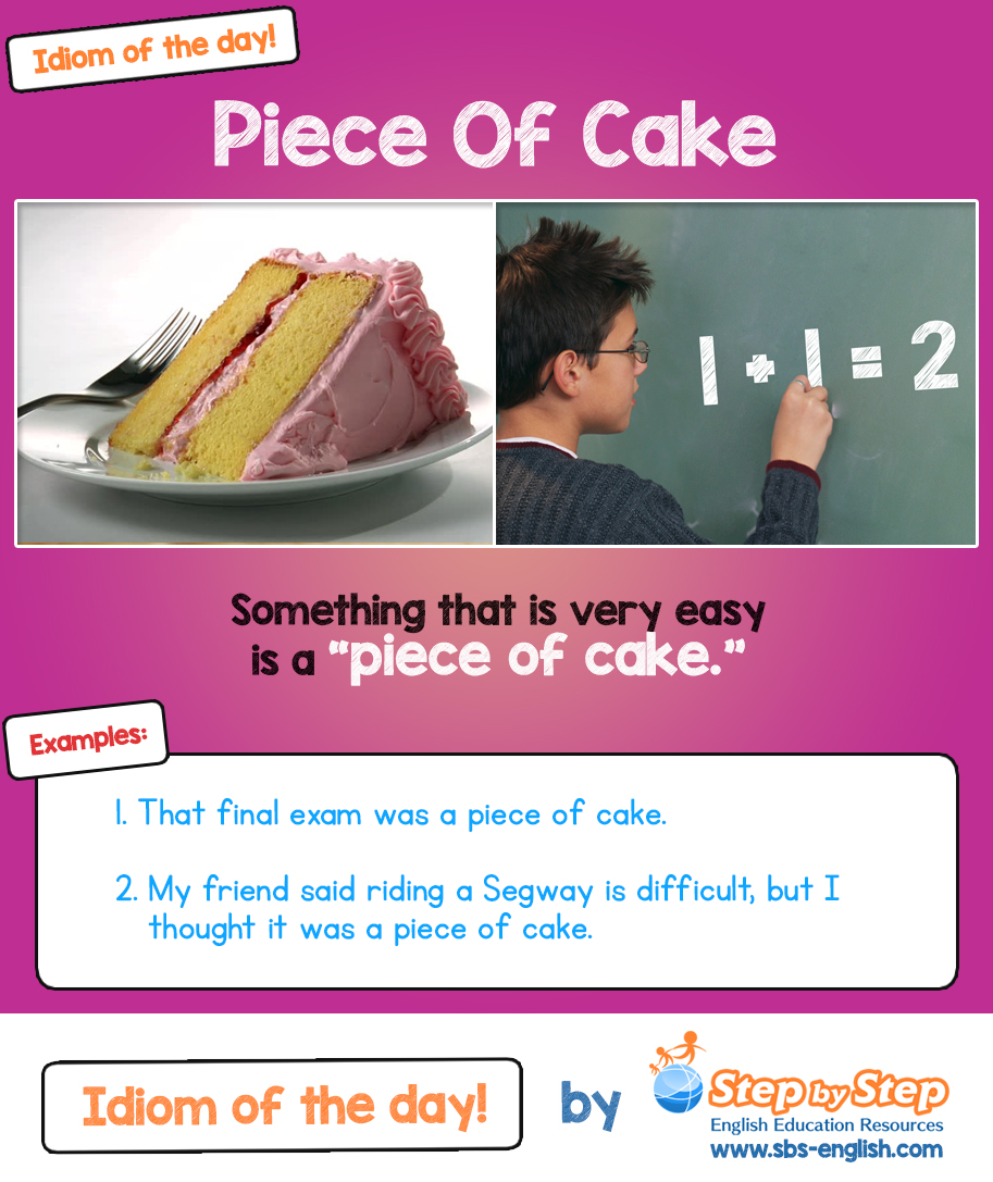 Piece of Cake | Idiom of the day