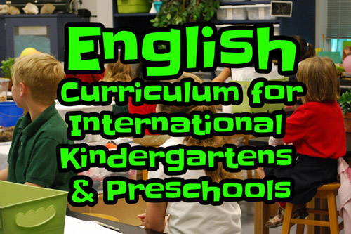 international preschool kindergarten English curriculum thumb